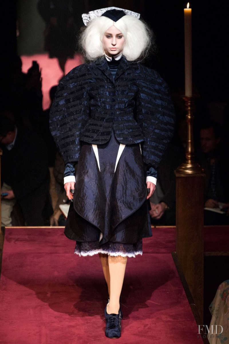 Alexandra Costin featured in  the Thom Browne fashion show for Autumn/Winter 2014