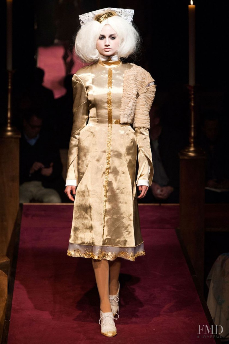 Bruna Ludtke featured in  the Thom Browne fashion show for Autumn/Winter 2014