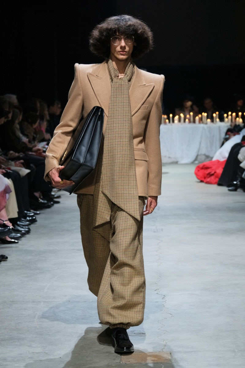 Mehdi Abouzaid featured in  the Willy Chavarria fashion show for Autumn/Winter 2024