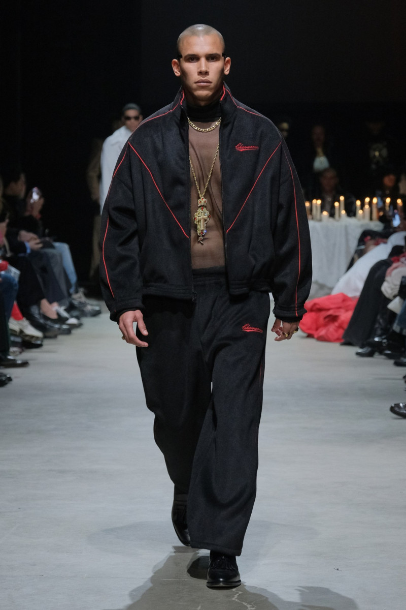 Daniel Aguilera featured in  the Willy Chavarria fashion show for Autumn/Winter 2024