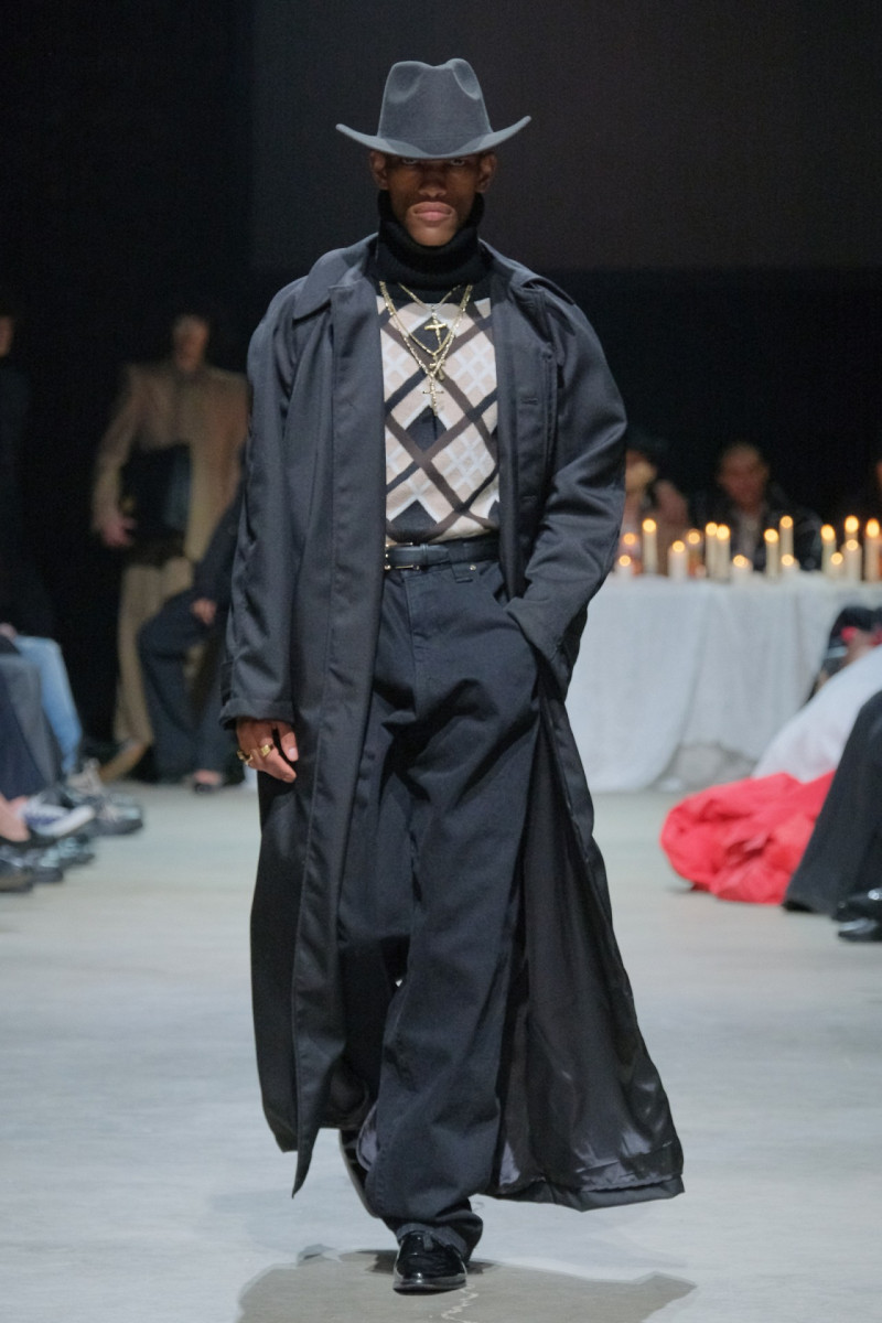 Brian Whitby featured in  the Willy Chavarria fashion show for Autumn/Winter 2024