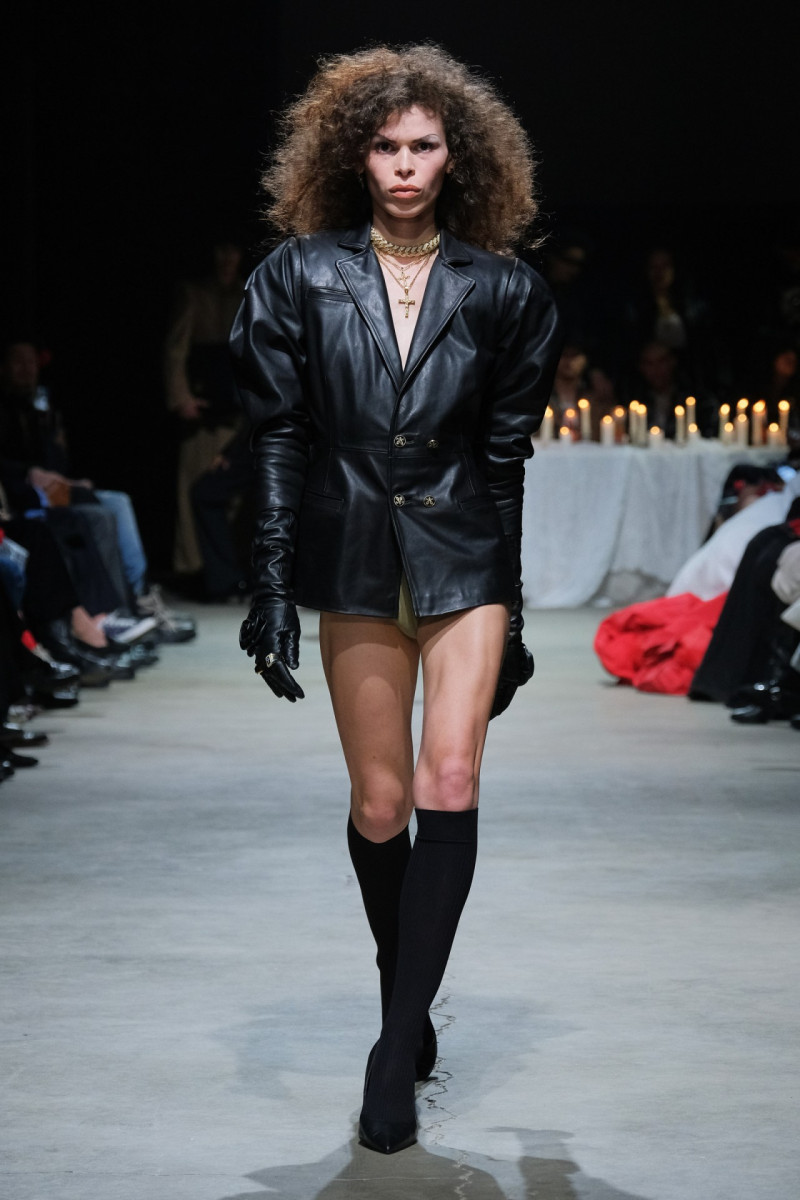 Amara Gisele featured in  the Willy Chavarria fashion show for Autumn/Winter 2024