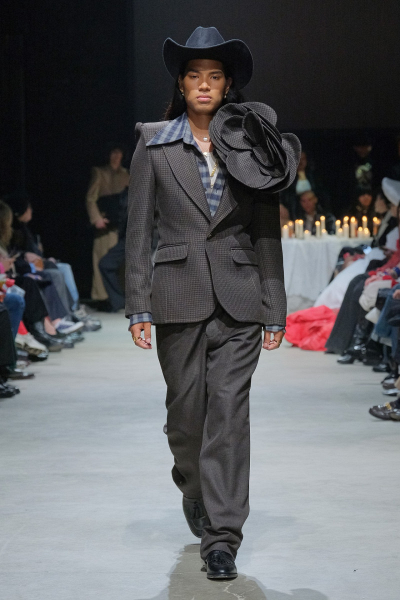 Santiago Garavaglia featured in  the Willy Chavarria fashion show for Autumn/Winter 2024