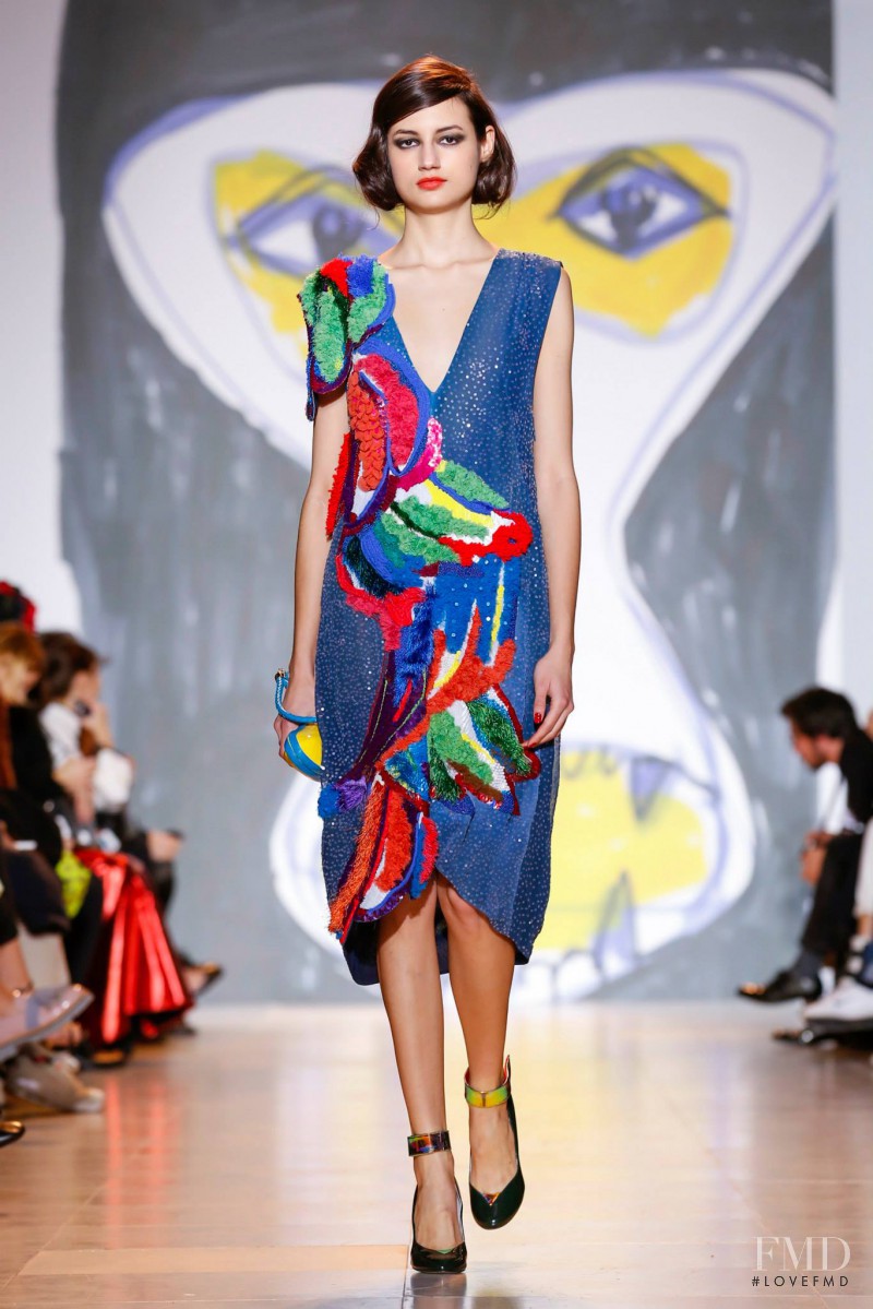 Bruna Ludtke featured in  the Tsumori Chisato fashion show for Autumn/Winter 2014