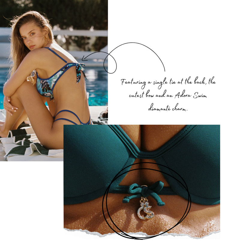 Nicola Cavanis featured in  the Adora Swim advertisement for Spring/Summer 2024