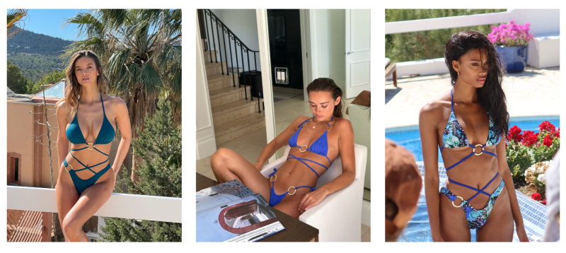 Nicola Cavanis featured in  the Adora Swim advertisement for Spring/Summer 2024