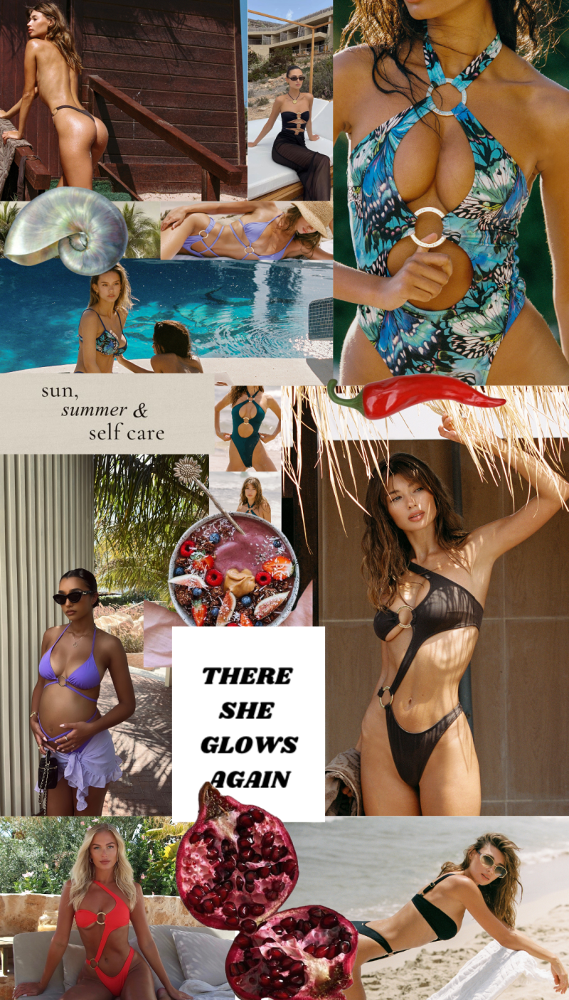 Nicola Cavanis featured in  the Adora Swim advertisement for Spring/Summer 2024