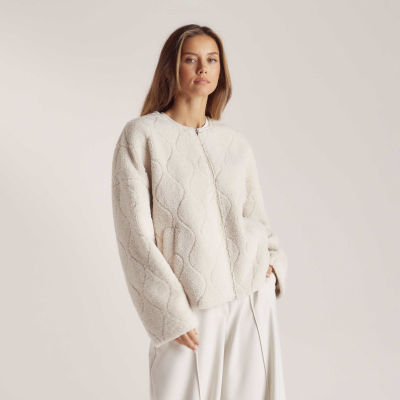 Nicola Cavanis featured in  the Lounge lookbook for Holiday 2024