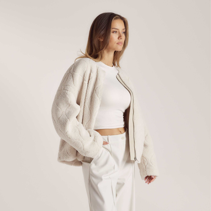 Nicola Cavanis featured in  the Lounge lookbook for Holiday 2024