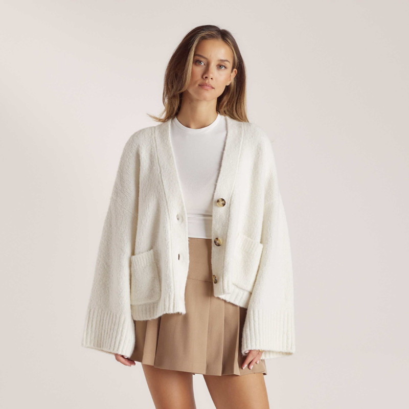 Nicola Cavanis featured in  the Lounge lookbook for Holiday 2024