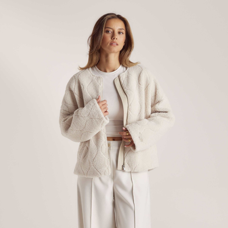 Nicola Cavanis featured in  the Lounge lookbook for Holiday 2024