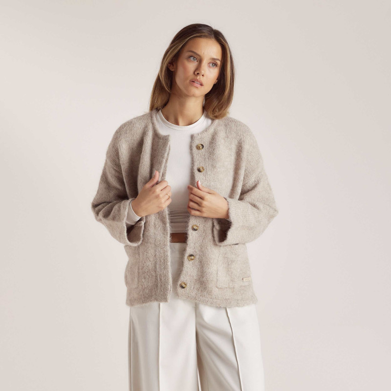 Nicola Cavanis featured in  the Lounge lookbook for Holiday 2024