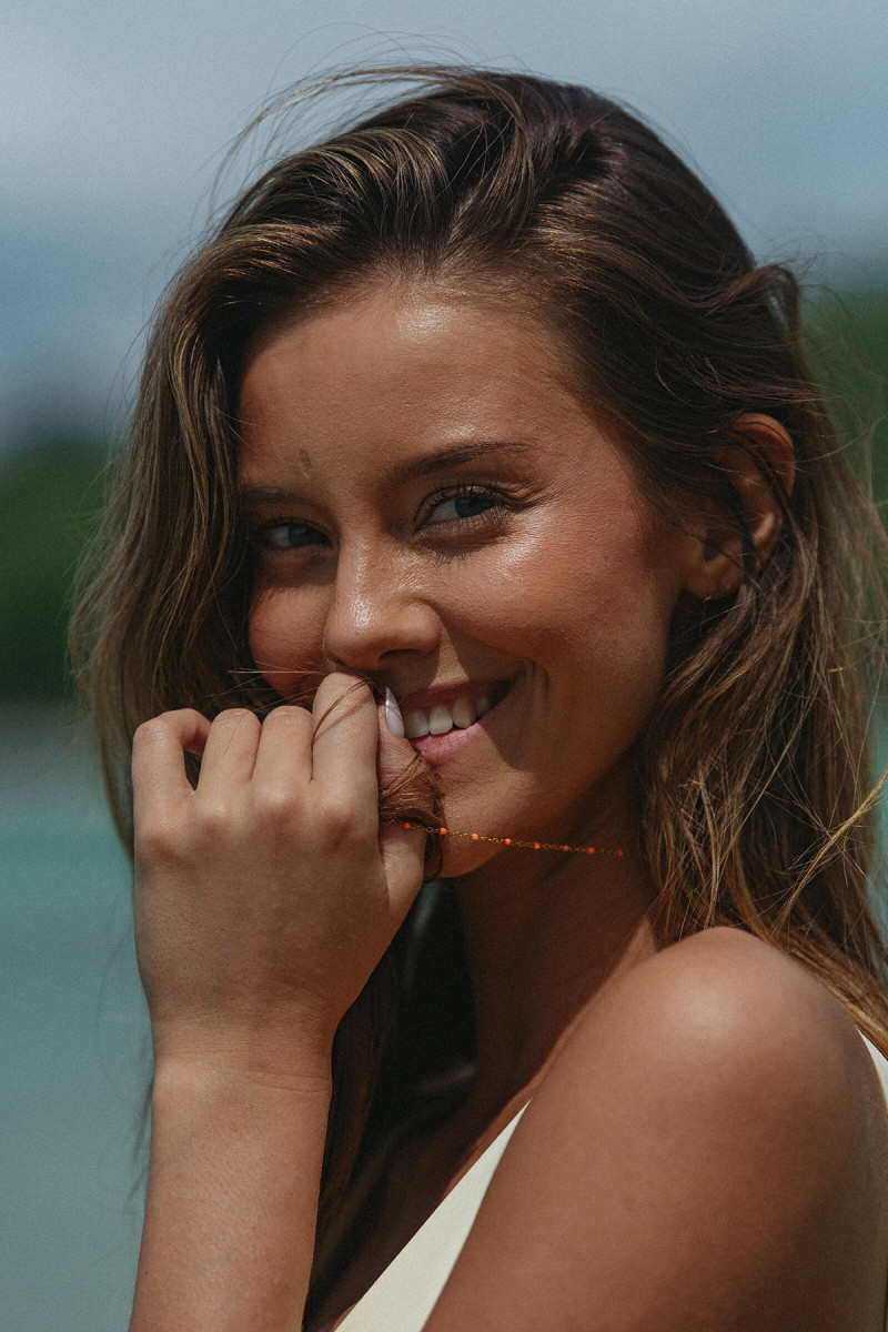 Nicola Cavanis featured in  the Drope advertisement for Spring/Summer 2024