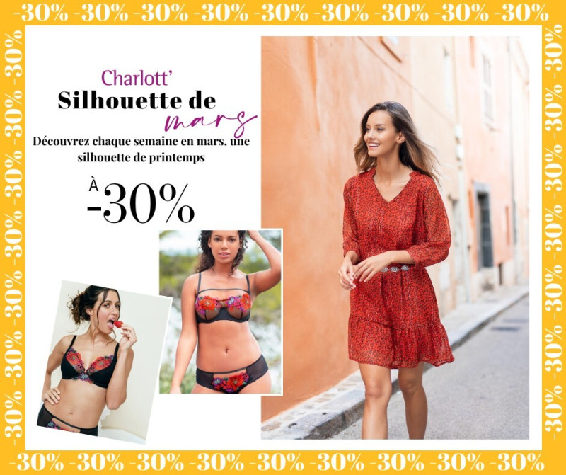 Nicola Cavanis featured in  the Charlott\' Lingerie lookbook for Spring/Summer 2023
