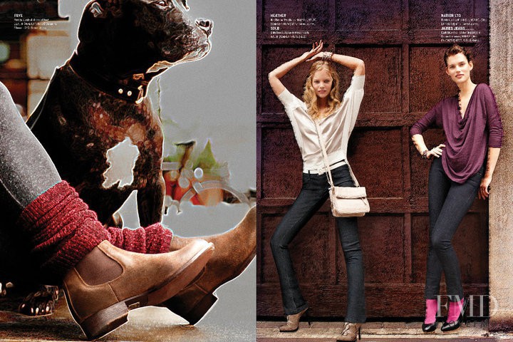 Marloes Horst featured in  the Bloomingdales catalogue for Fall 2010