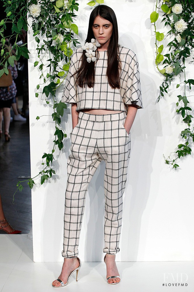 Serena Archetti featured in  the Kaelen fashion show for Spring/Summer 2015