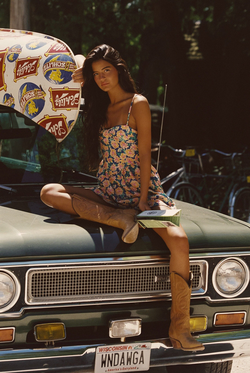 Sydnee Haney featured in  the Skatie catalogue for Pre-Fall 2025