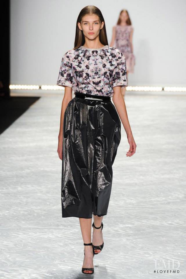 Anastasia Lagune featured in  the Monique Lhuillier fashion show for Spring/Summer 2015