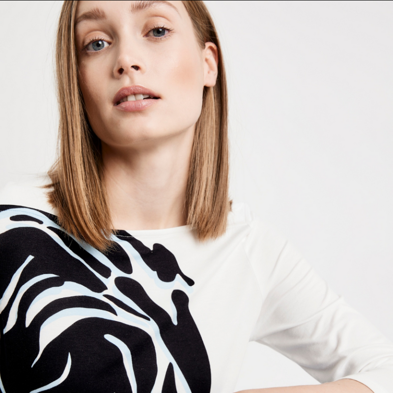 Karoline Seul featured in  the Taifun by Gerry Weber catalogue for Spring/Summer 2023