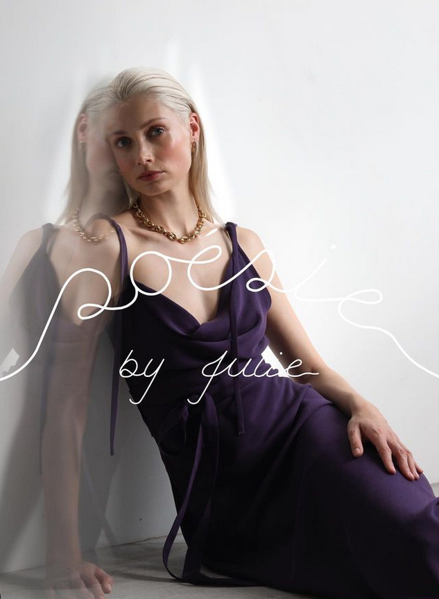 Karoline Seul featured in  the Poesie by Julie advertisement for Resort 2023