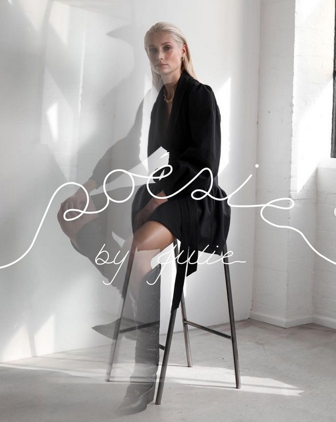 Karoline Seul featured in  the Poesie by Julie advertisement for Resort 2023