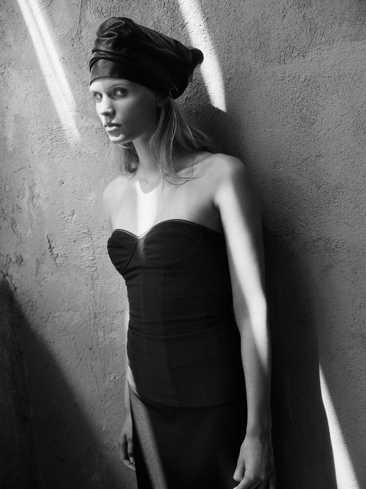 Ida Heiner featured in  the Zara advertisement for Winter 2024