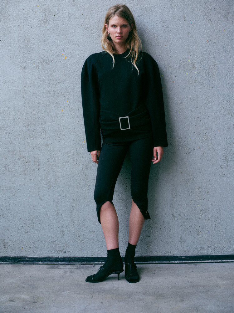 Ida Heiner featured in  the Zara advertisement for Winter 2024