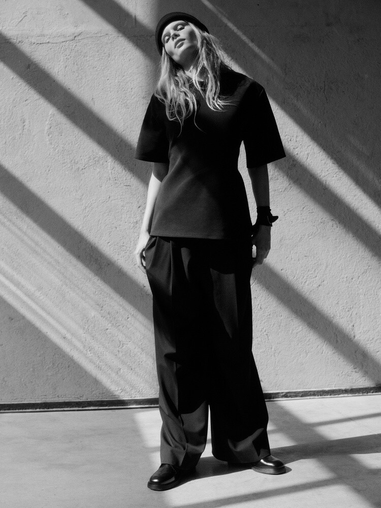 Ida Heiner featured in  the Zara advertisement for Winter 2024
