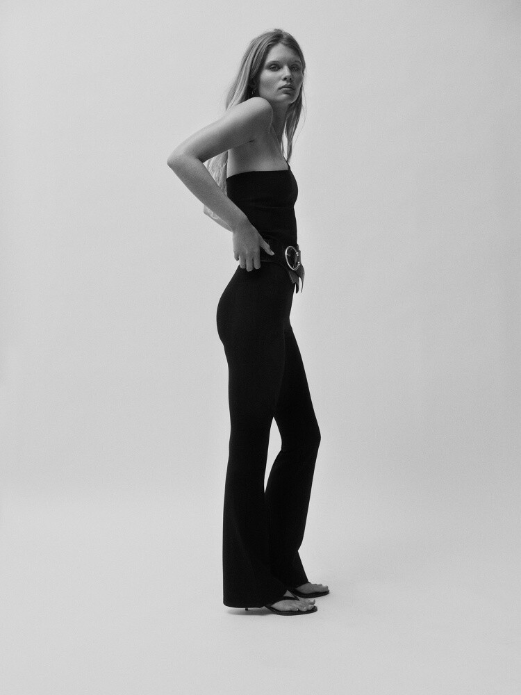 Ida Heiner featured in  the Zara advertisement for Winter 2024