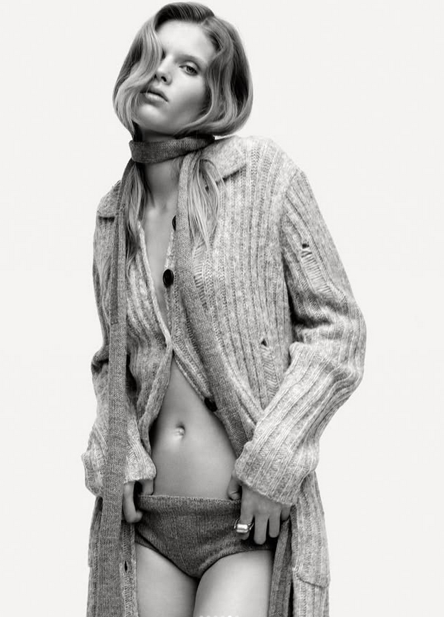 Ida Heiner featured in  the Zara advertisement for Spring/Summer 2025