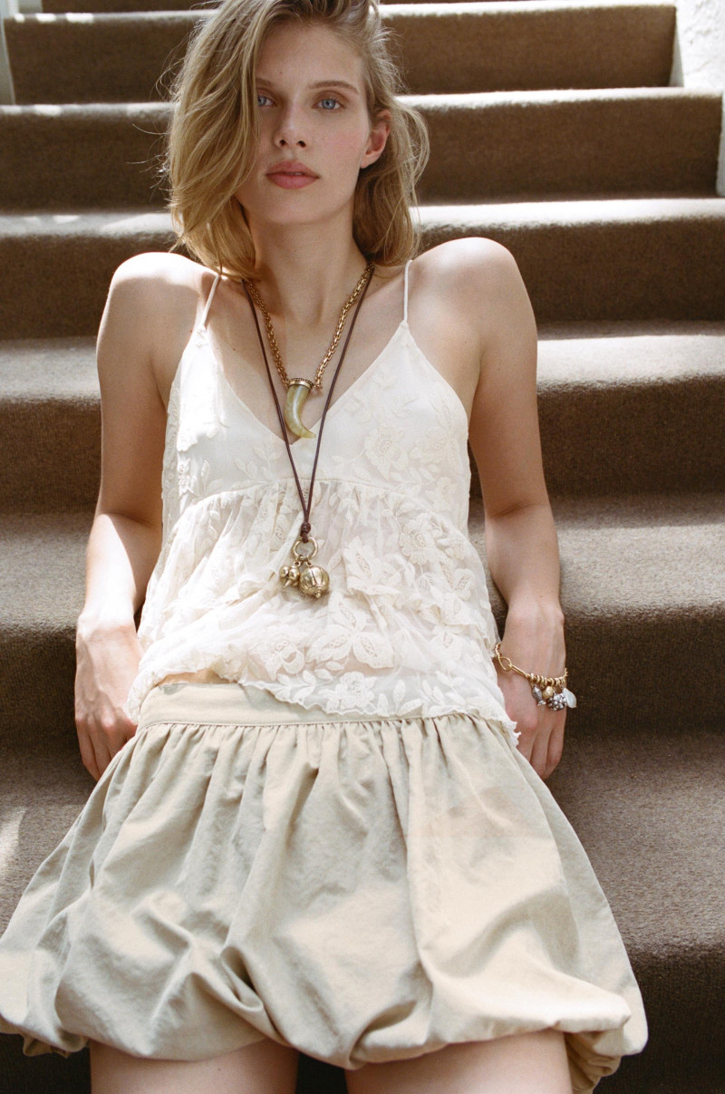 Ida Heiner featured in  the Zara catalogue for Summer 2025