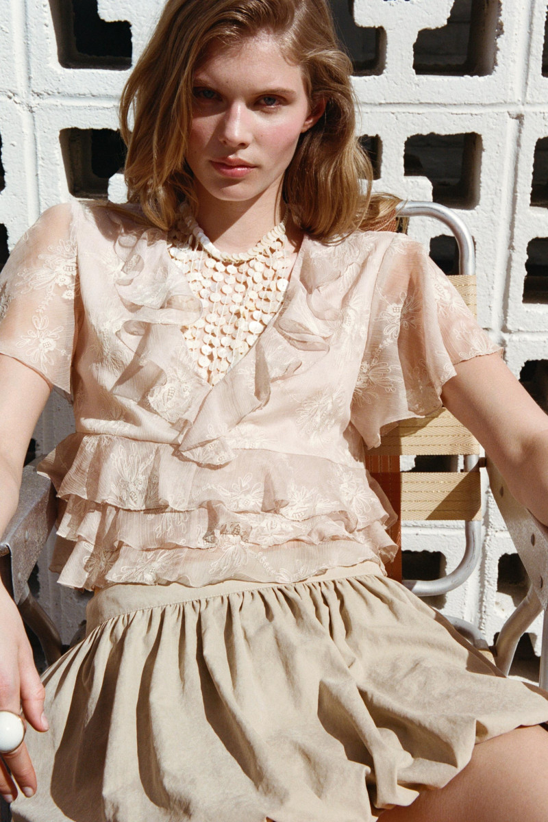 Ida Heiner featured in  the Zara catalogue for Summer 2025