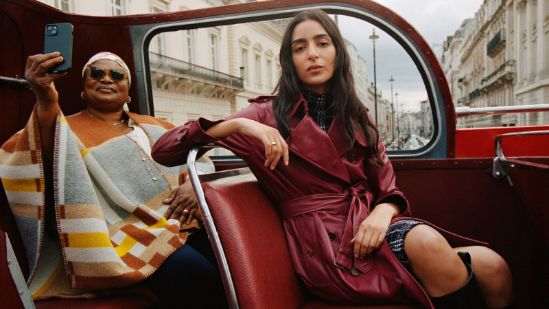 Nora Attal featured in  the Burberry Back to the City advertisement for Fall 2025