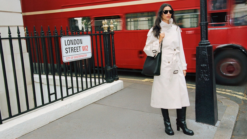 Nora Attal featured in  the Burberry Back to the City advertisement for Fall 2025