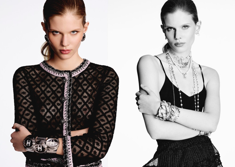 Ida Heiner featured in  the Chanel lookbook for Spring/Summer 2025