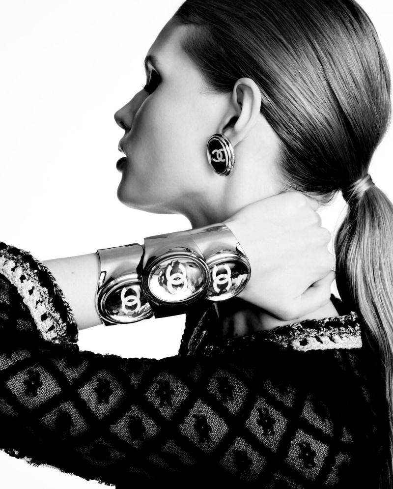 Ida Heiner featured in  the Chanel lookbook for Spring/Summer 2025