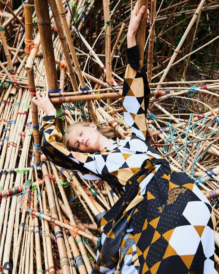 Ida Heiner featured in  the Stine Goya lookbook for Autumn/Winter 2018
