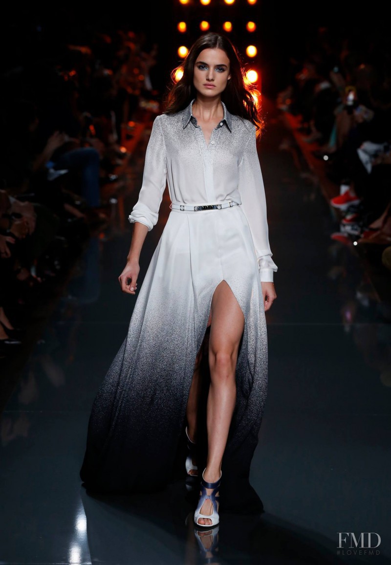 Blanca Padilla featured in  the Elie Saab fashion show for Spring/Summer 2015