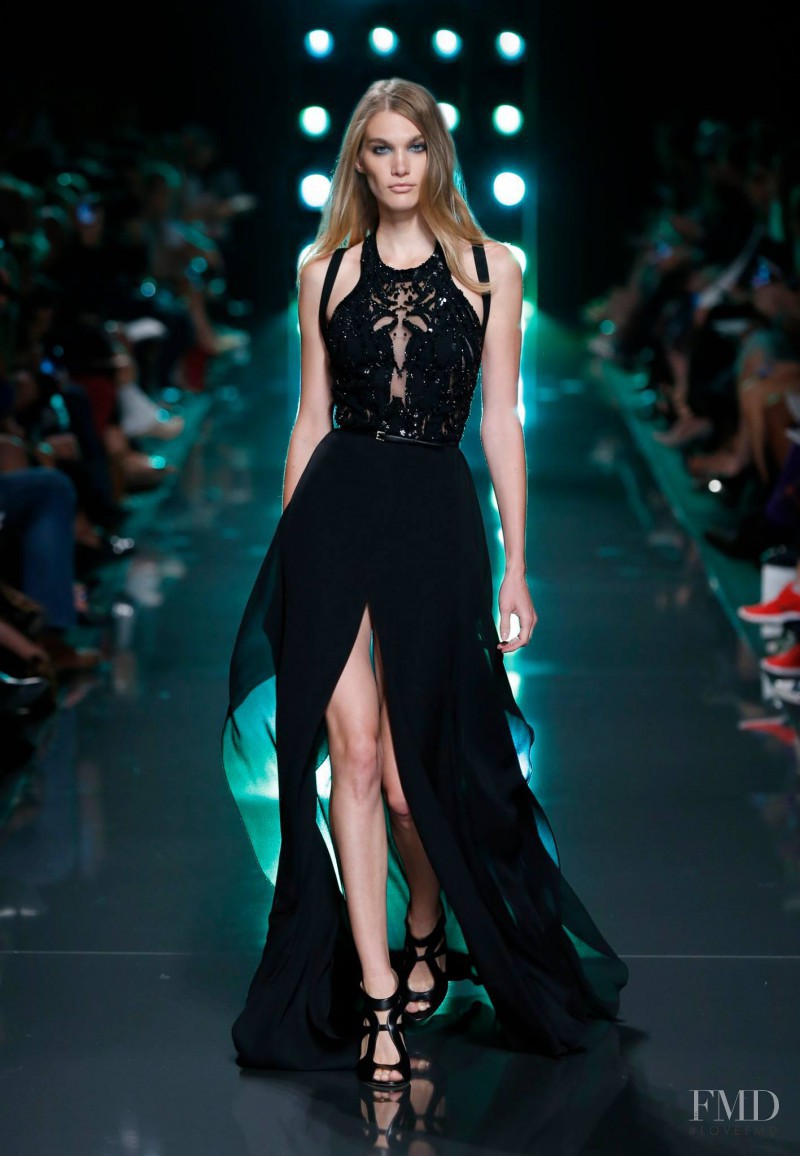 Irina Nikolaeva featured in  the Elie Saab fashion show for Spring/Summer 2015