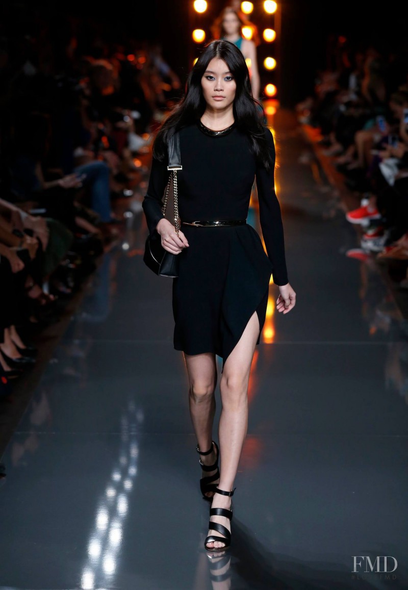 Ming Xi featured in  the Elie Saab fashion show for Spring/Summer 2015