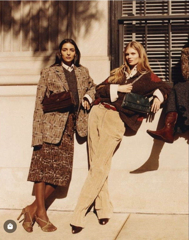 Ida Heiner featured in  the Tory Burch advertisement for Autumn/Winter 2025