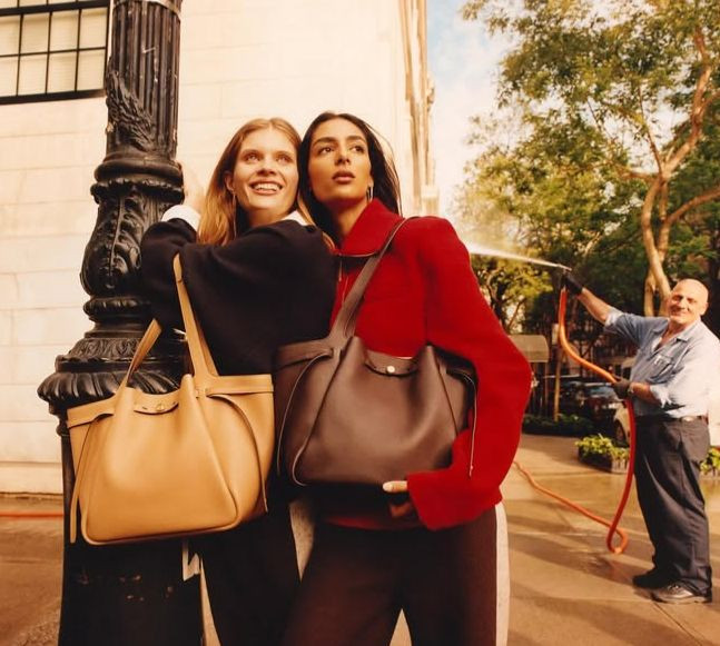 Ida Heiner featured in  the Tory Burch advertisement for Autumn/Winter 2025