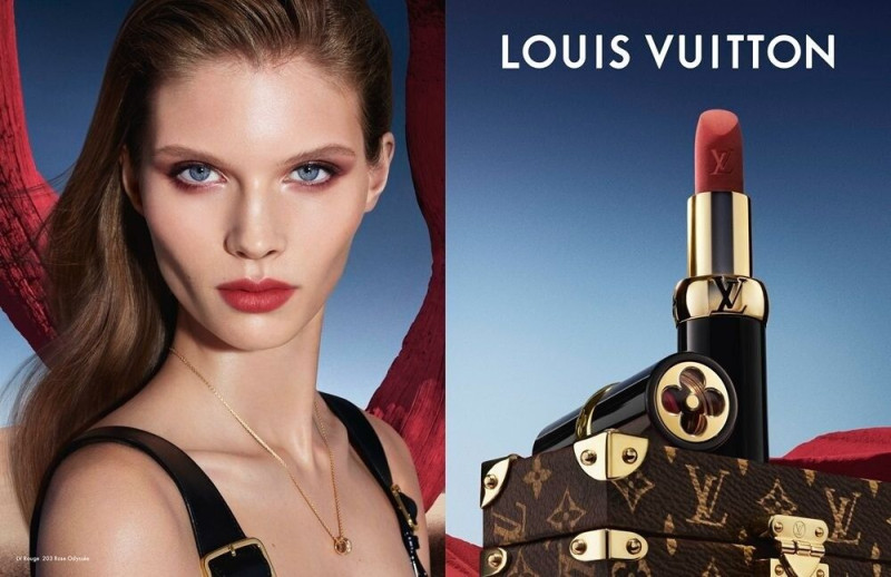 Ida Heiner featured in  the Louis Vuitton Beauty advertisement for Autumn/Winter 2025