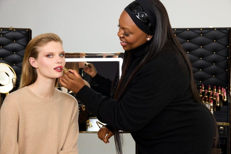 Ida Heiner featured in  the Louis Vuitton Beauty advertisement for Autumn/Winter 2025