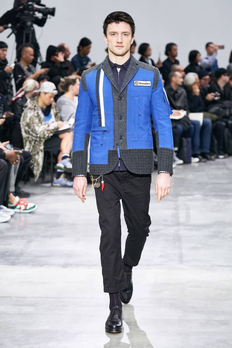 Jacob Coupe featured in  the Junya Watanabe fashion show for Autumn/Winter 2020