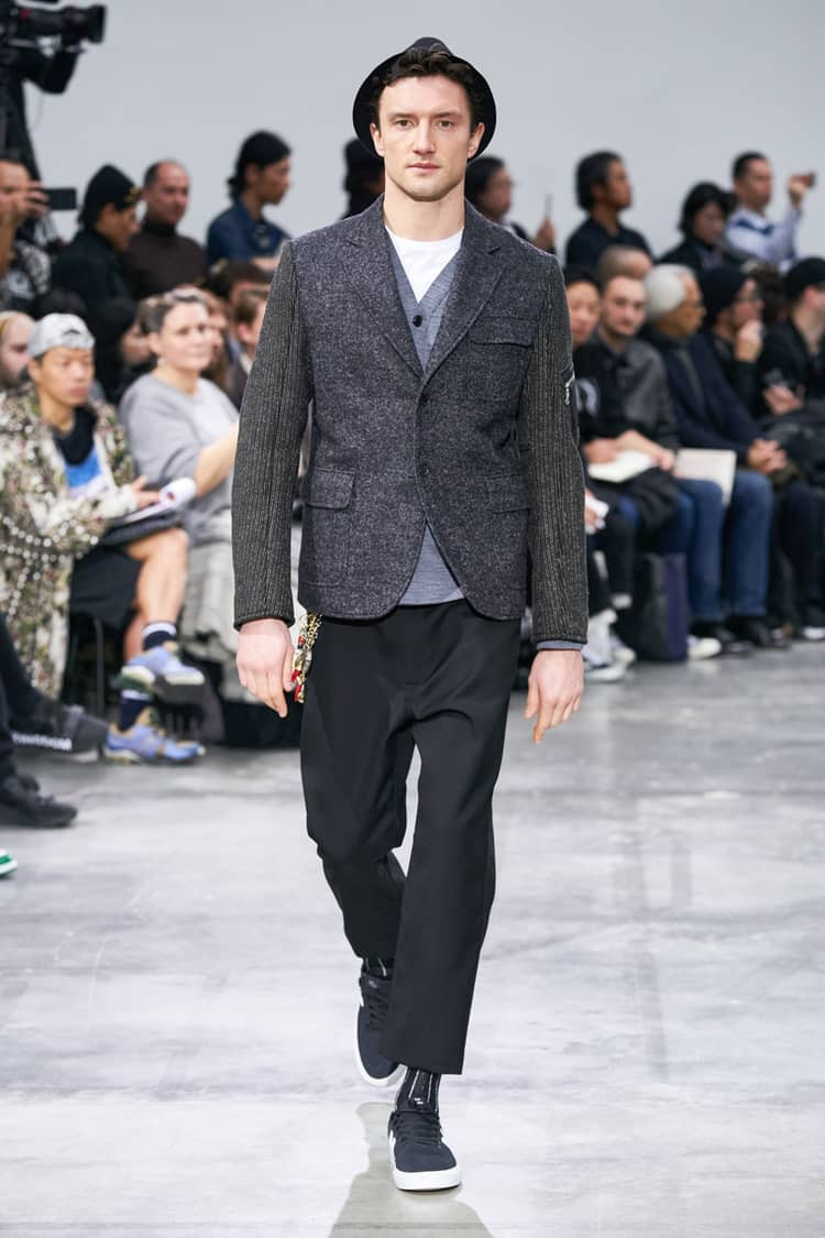 Jacob Coupe featured in  the Junya Watanabe fashion show for Autumn/Winter 2020