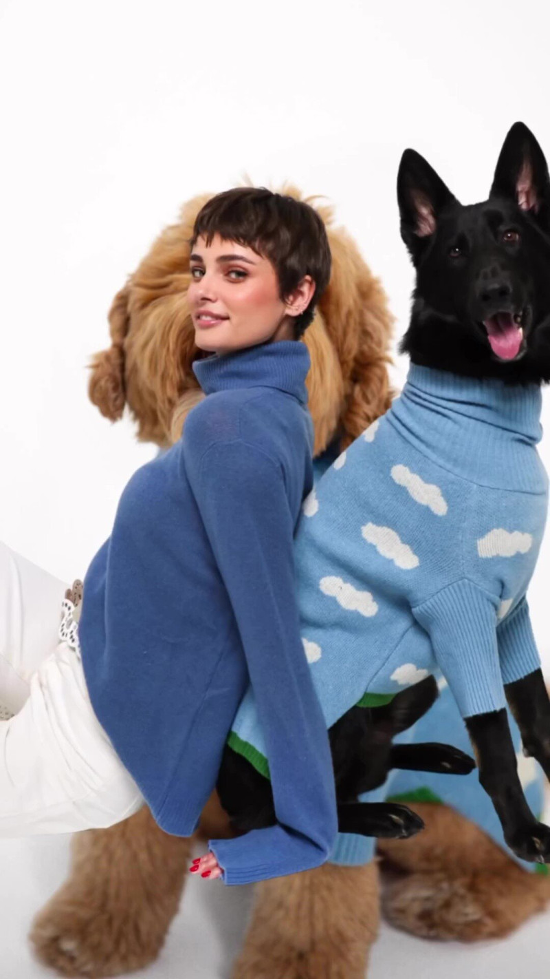 Taylor Hill featured in  the Tate & Taylor advertisement for Spring/Summer 2024