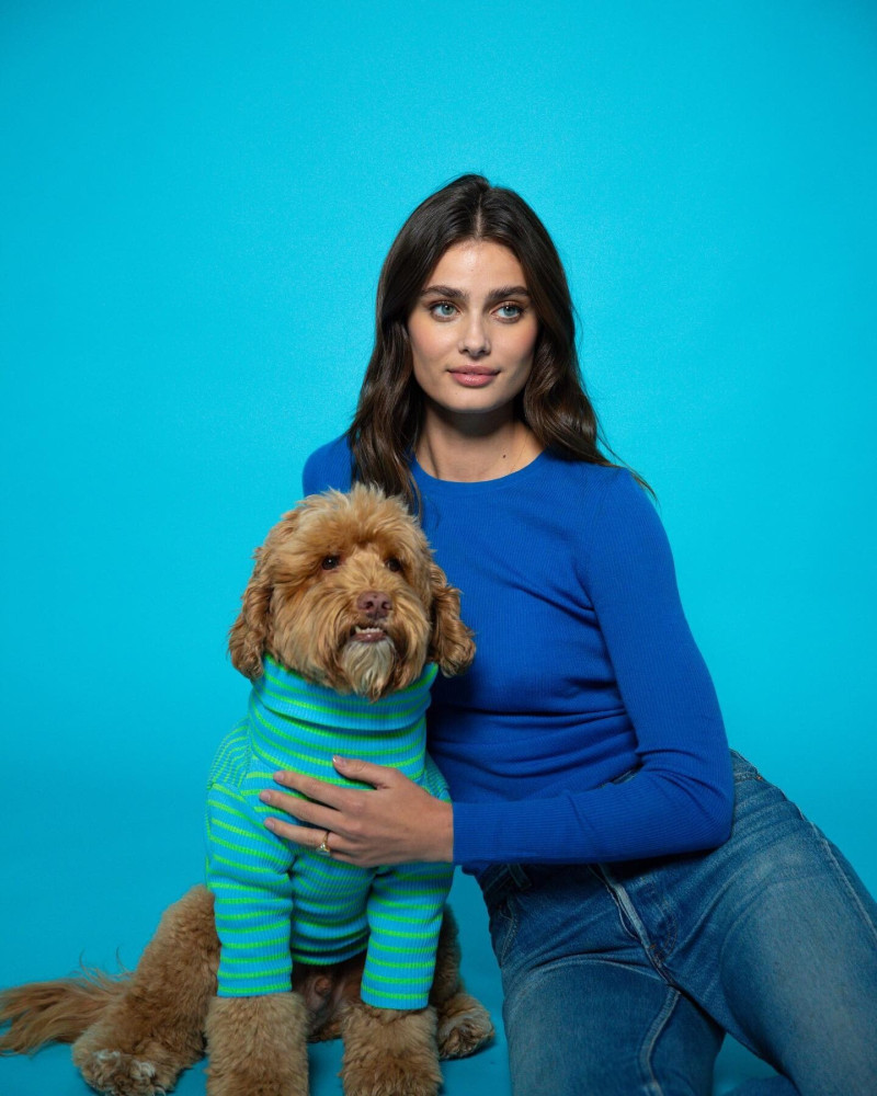 Taylor Hill featured in  the Tate & Taylor advertisement for Spring/Summer 2024
