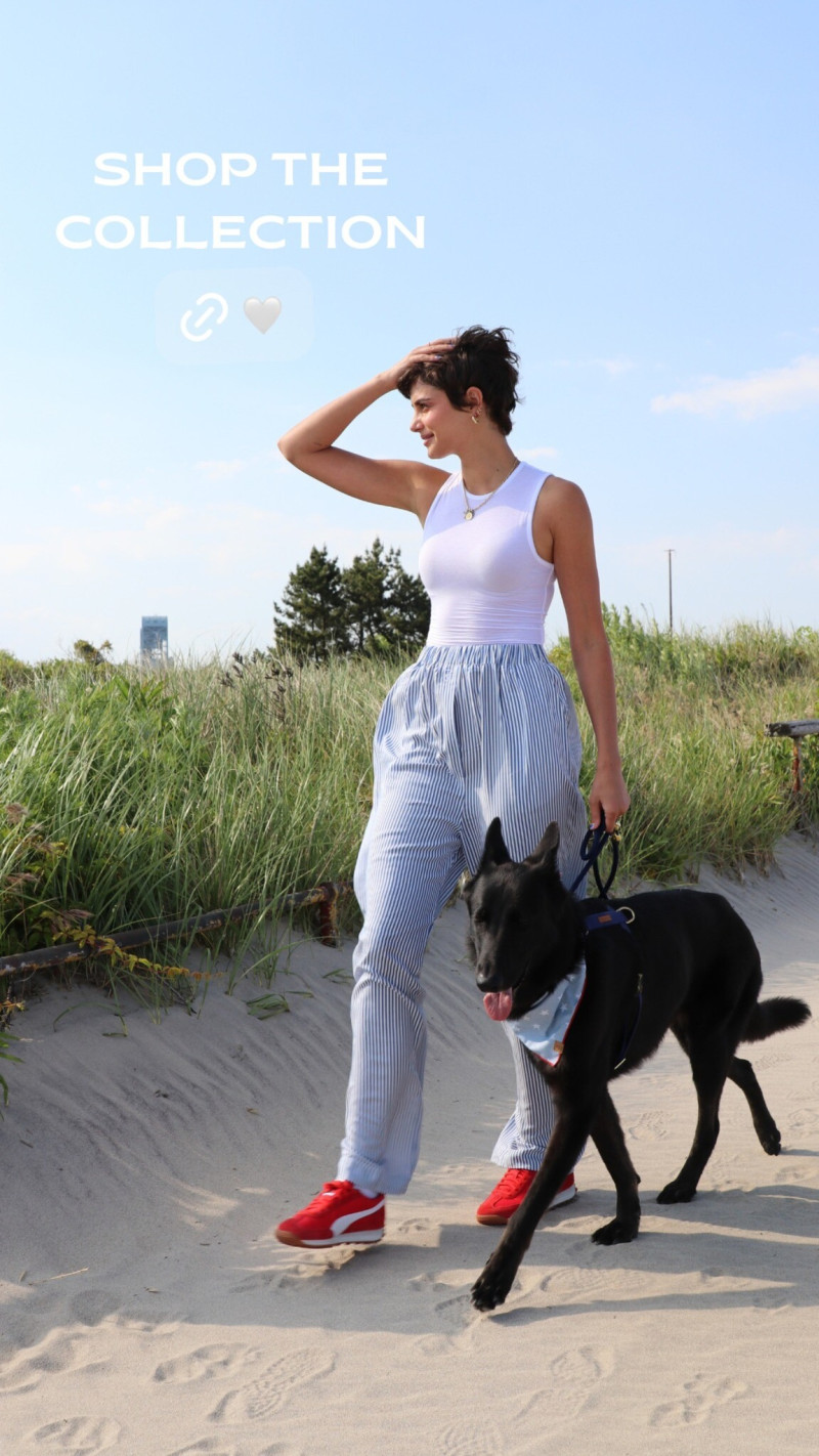 Taylor Hill featured in  the Tate & Taylor advertisement for Spring/Summer 2024