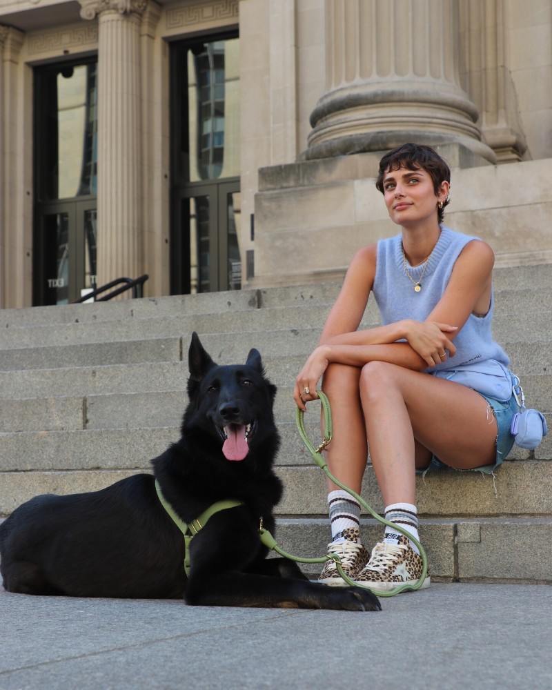 Taylor Hill featured in  the Tate & Taylor advertisement for Spring/Summer 2024